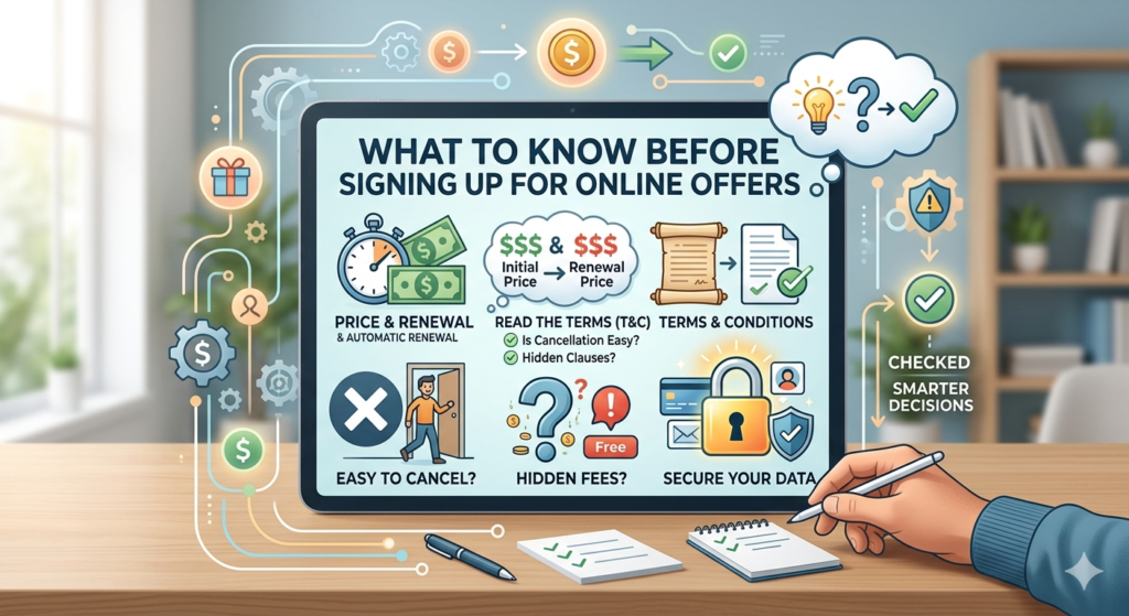 What to Know Before Signing Up for Online Offers