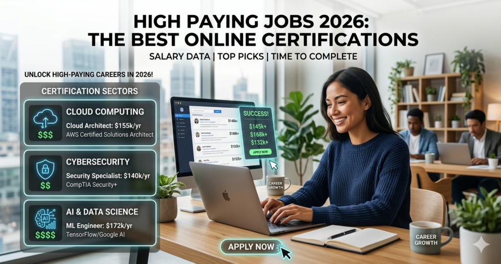 The Best Online Certifications That Lead to High Paying Jobs in 2026