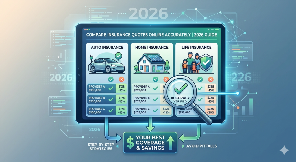 how to compare insurance quotes online accurately