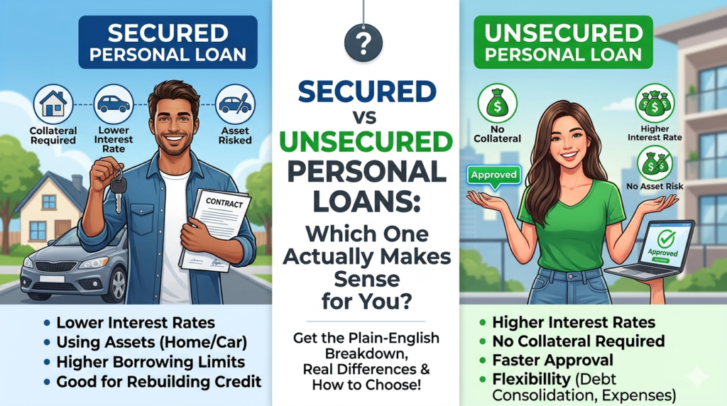 secured vs unsecured personal loans